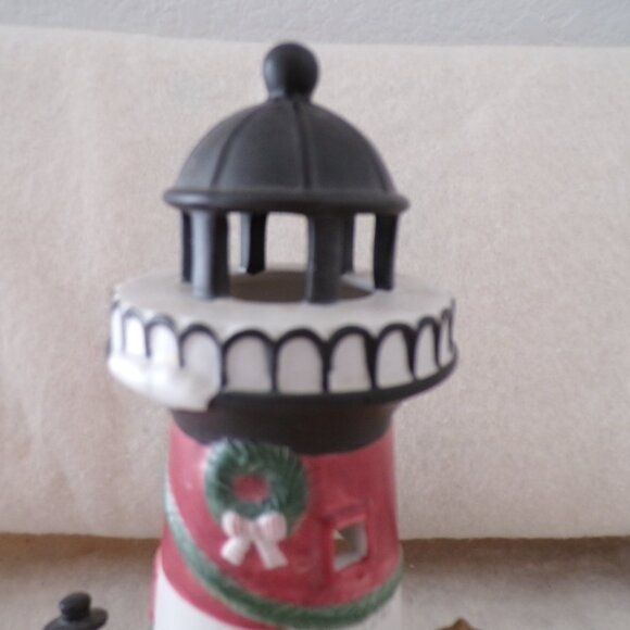 LAST DAY SUNDAY Yankee Candle Christmas Lighthouse Snowman Christmas - Picture 4 of 6